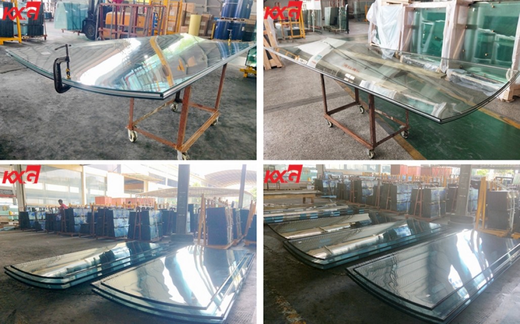 Customized heat resistant and sound control curved double glazd glass