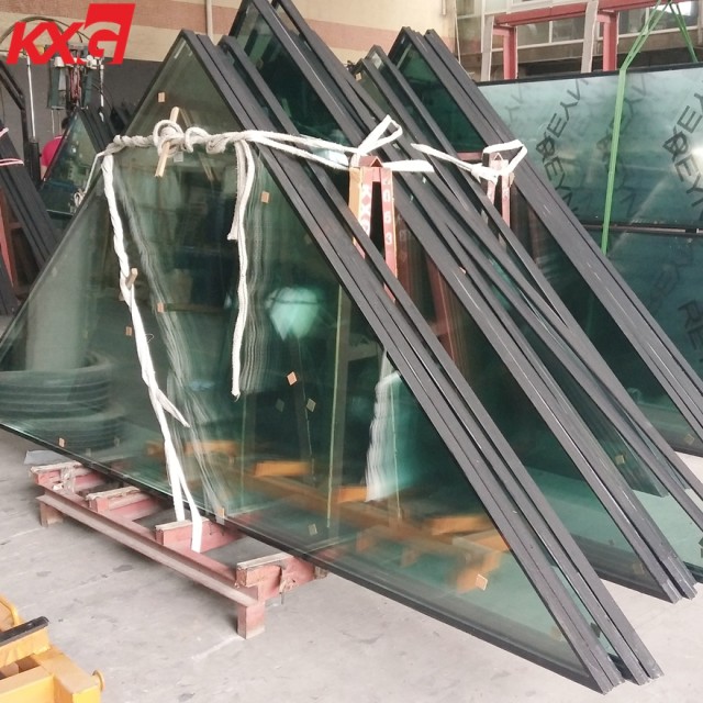 pecial-shaped tempered low e reflective insulated glass for skylight 