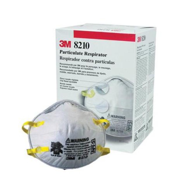 3M 8210 Plus N95 Mask - Reliable Dust and Airborne Particle Protection
