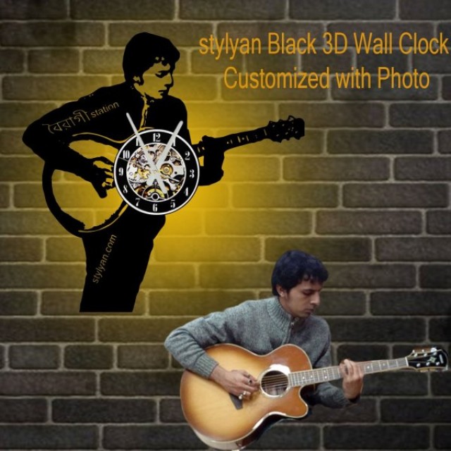Customizable 3D LED Wall Clock - Stylyan