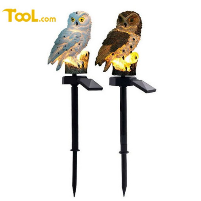 Owl Solar Light with Stake - Illuminate and Repel Animals