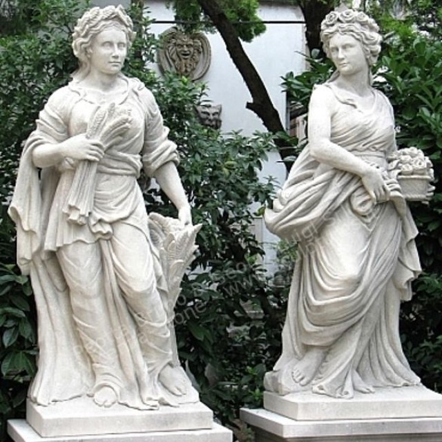 Authentic Italian Stone Garden Sculptures - Crafted Elegance for Outdoors