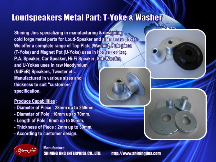 Speakers part Washer and T-Yoke