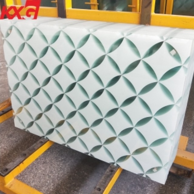 Colorful Ceramic Frit Tempered Glass for Construction