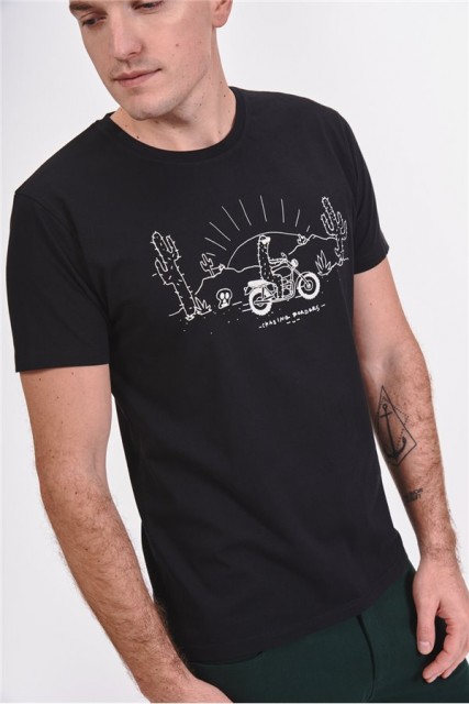 Customize Men's Printed T-Shirt with 100% Cotton Fabric