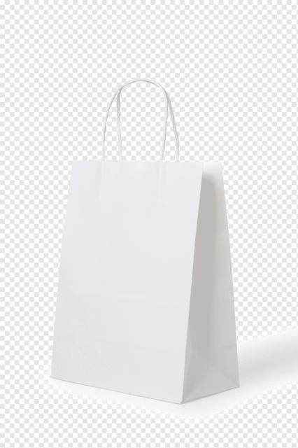 Eco-Friendly White Paper Bags - Durable, Reusable, Wholesale
