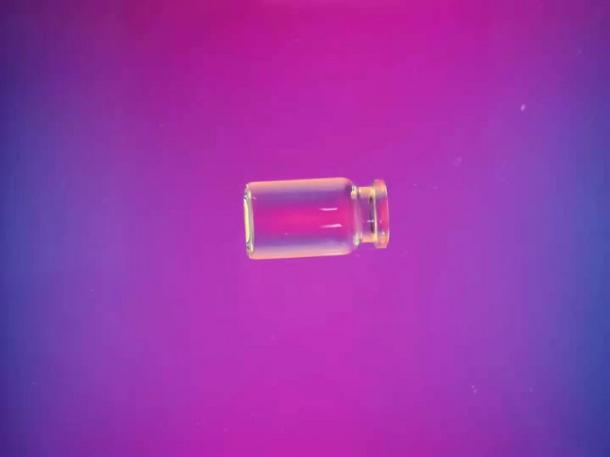 Strain Viewer detecting stress in glass vial