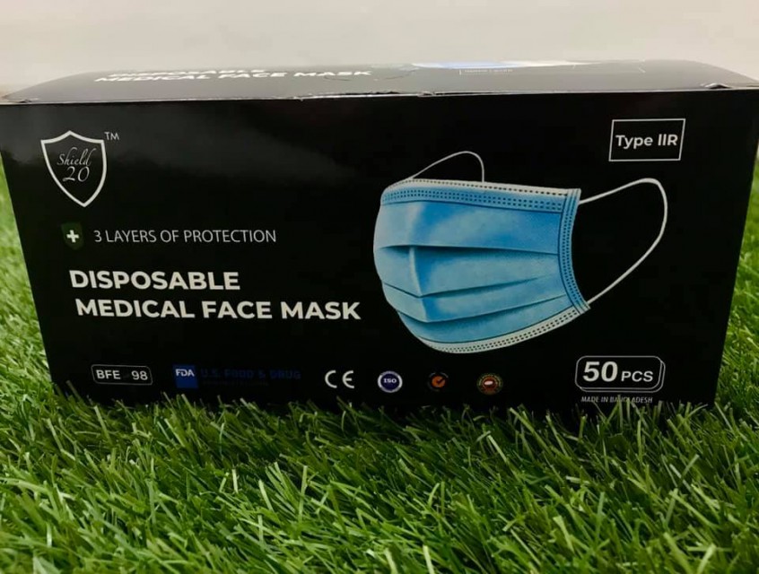 3 PLY Disposable Mask (DGDA, FDA, EN, ISO, CE approved)