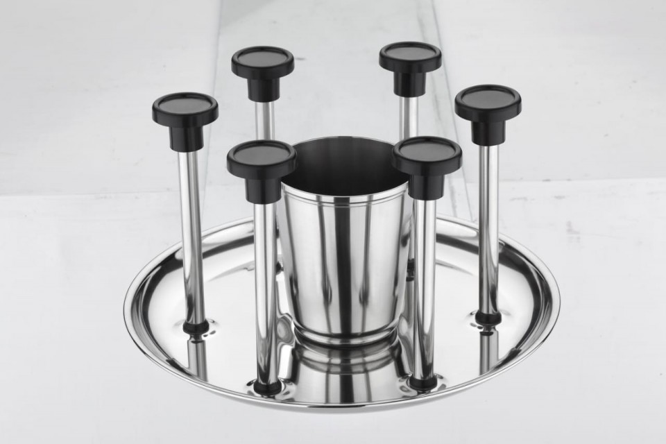 Stainless Steel Glass Stand for Organized Glass Storage