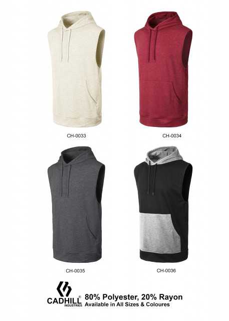 Sleeveless Hoodie for Men - Premium Quality Apparel by Cadhill Industries