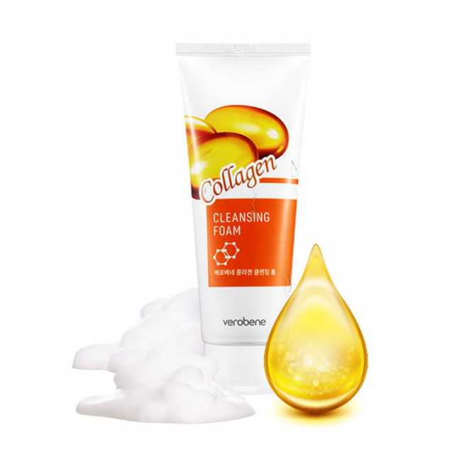 Verobene Collagen Cleansing Foam 150ml - Korean Cosmetics for Radiant Skin