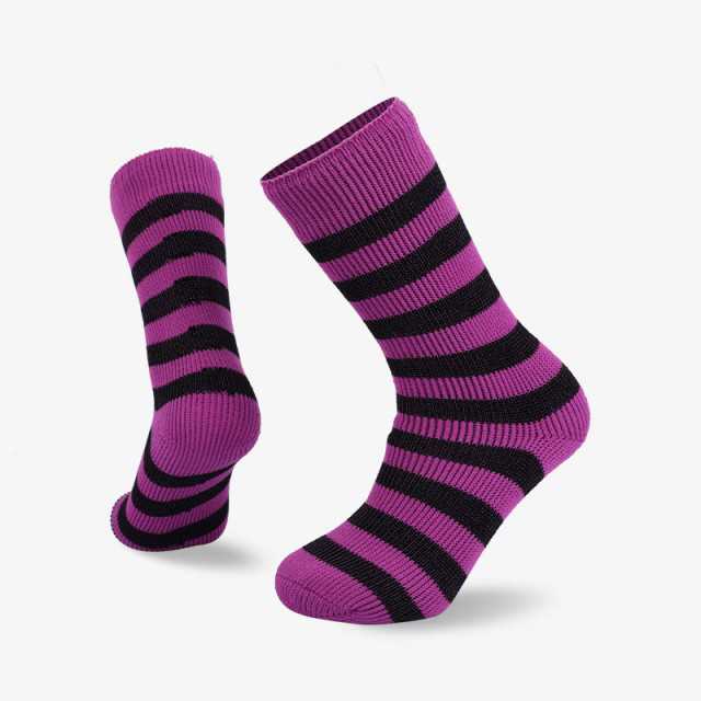 72N Black Pink Stripes Thermal Sock - Premium Manufacturer