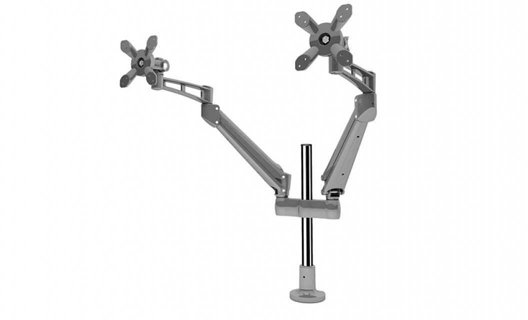 Desk Stand Monitor Mount for 17"-27" Double Screen - Aluminum Build