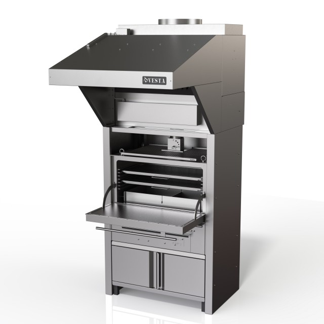 Vesta M45: High-Capacity Charcoal Closed Grill
