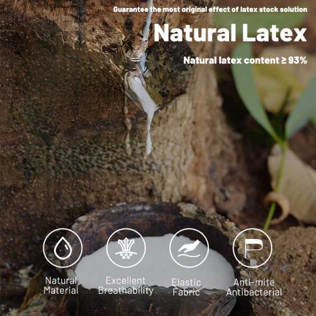 UMIKK 100% Pure Natural Latex Mattress Anti-mite
