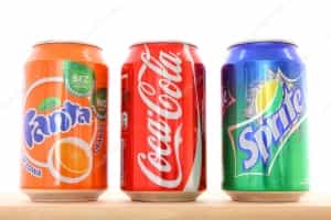 Coca Cola, Fanta & 7Up; Sprite, Pepsi