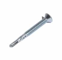 Phillips csk head self drilling screw with wings #5 zinc plated