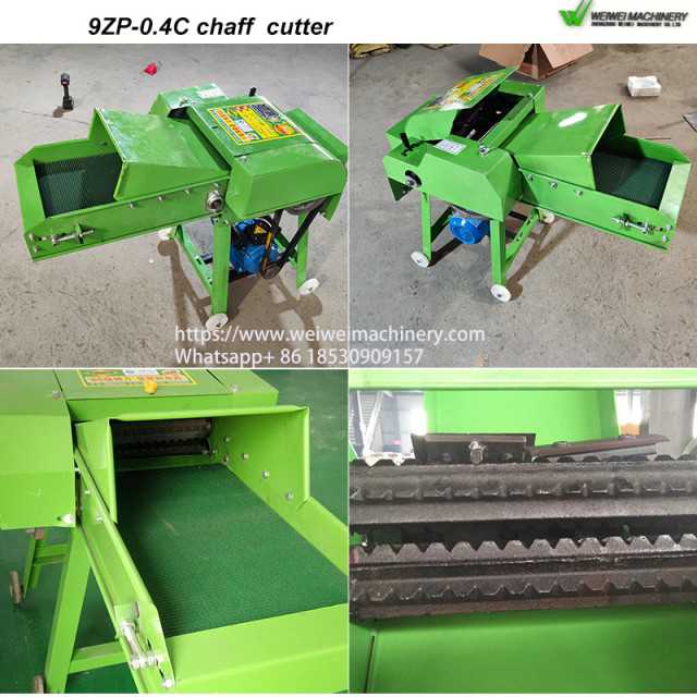 Weiwei machinery 9ZP-0.4 grass shredder feed stuff straw cutter