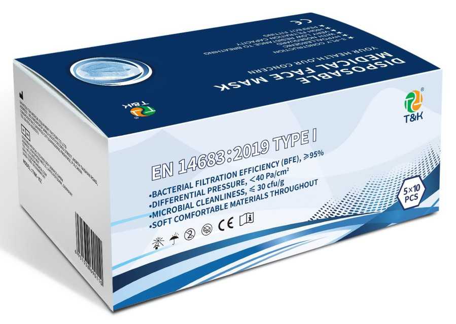 BFE 95% 3 Ply Type - Medical Disposable Mask