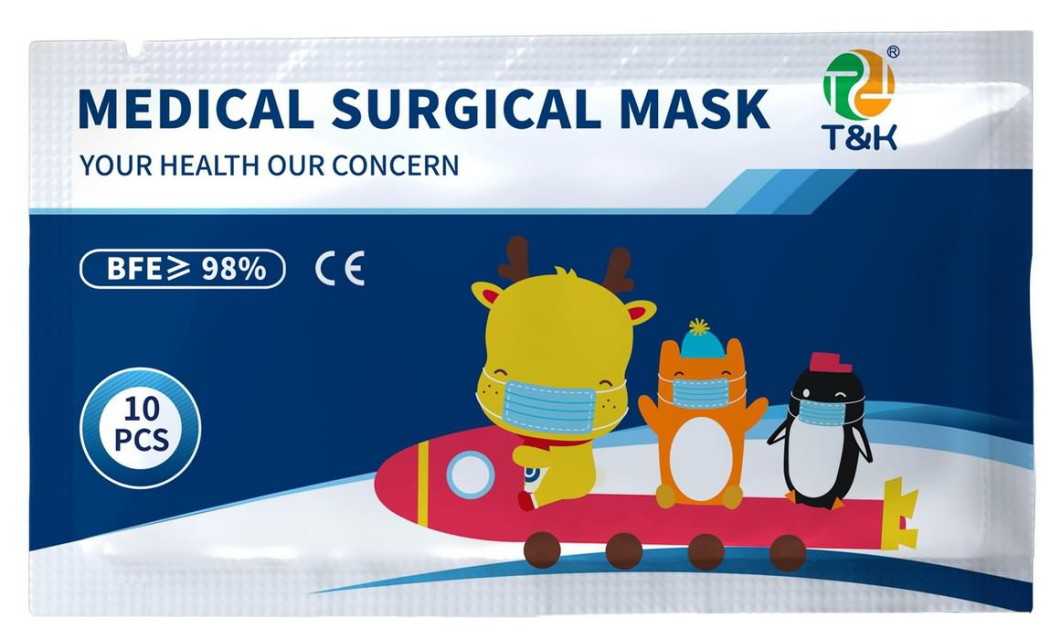 3 Ply Type IIR Medical Surgical Mask for Kids