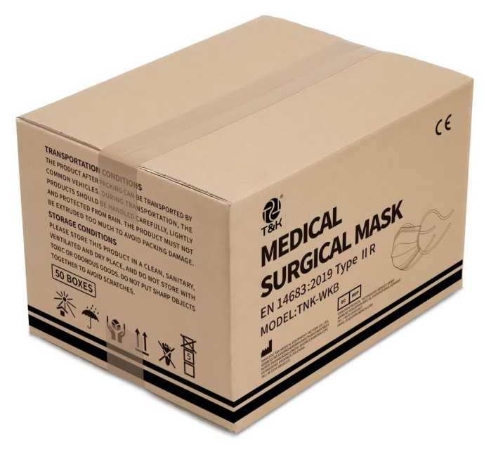 3 Ply Type IIR Medical Surgical Mask (Tie-On) - High-Quality Protection for Hospital Surgical Staff
