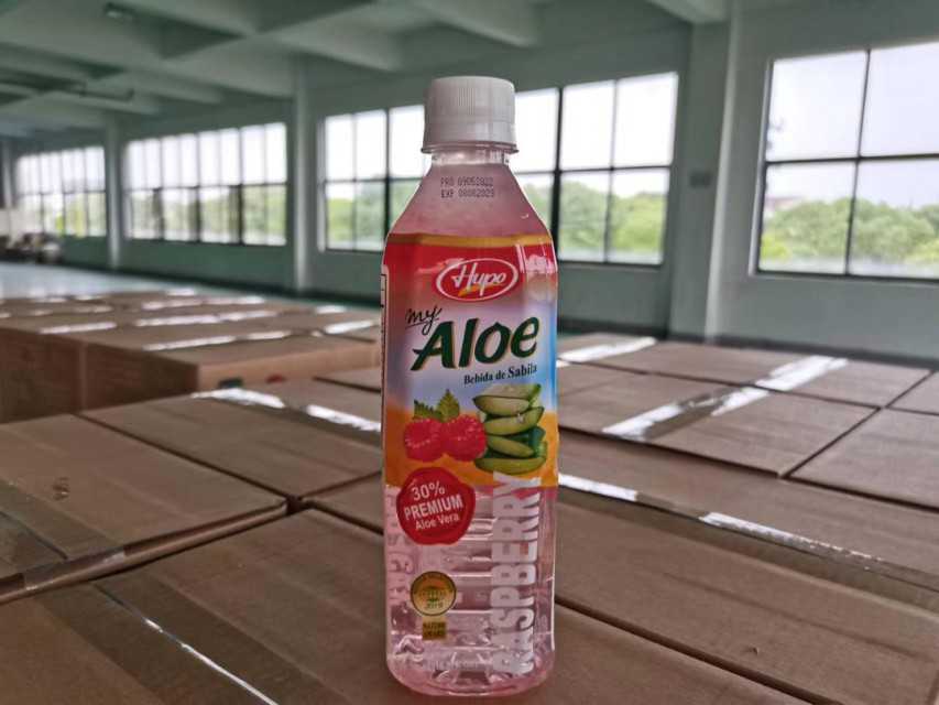 500 hupo brand aloe vera drink with pulp
