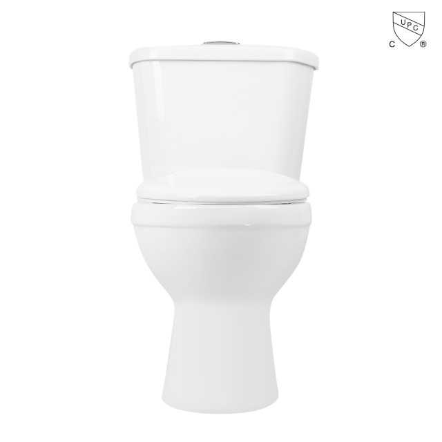 Bathroom CUPC round bowl siphonic ceramic 12-inch two piece toilet