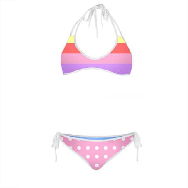 Candy Maze Reversible Bikini - Trendy Swimwear for Women