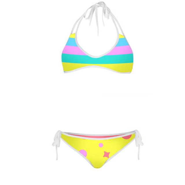 Candy Maze Reversible Bikini - Trendy Swimwear for Women