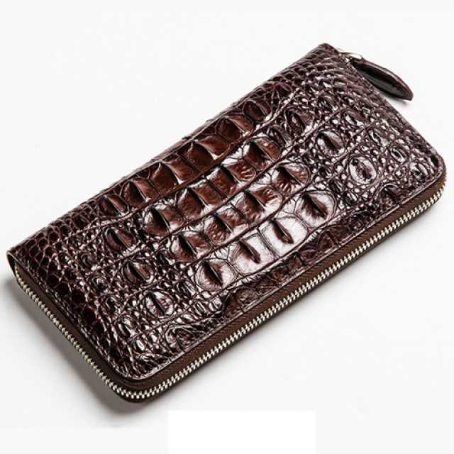 Crocodile Leather Wallet Men's Long Handbag Casual Business Clutch Bag