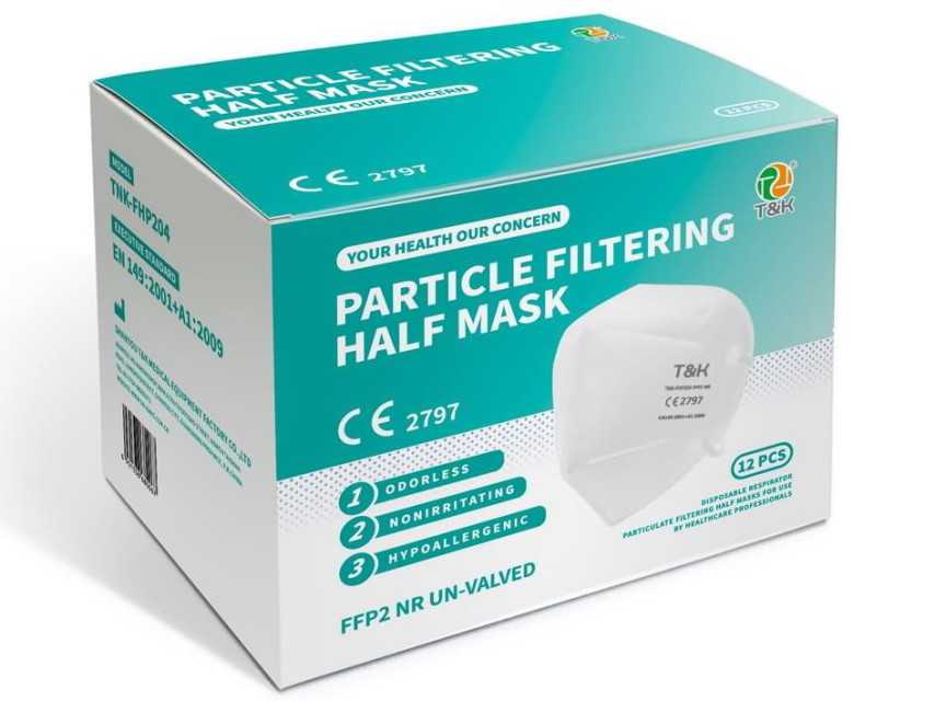 sourcedFFP2 Particle Filtering Half Mask for Daily Epidemic Prevention