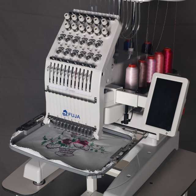 Fuja Embroidery Machine Computerized Single Head Flat Machinery