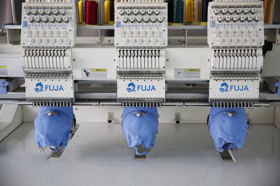 FUJA High Speed 3 Heads Flat Embroidery Machine Computerized, FJ-1203HC