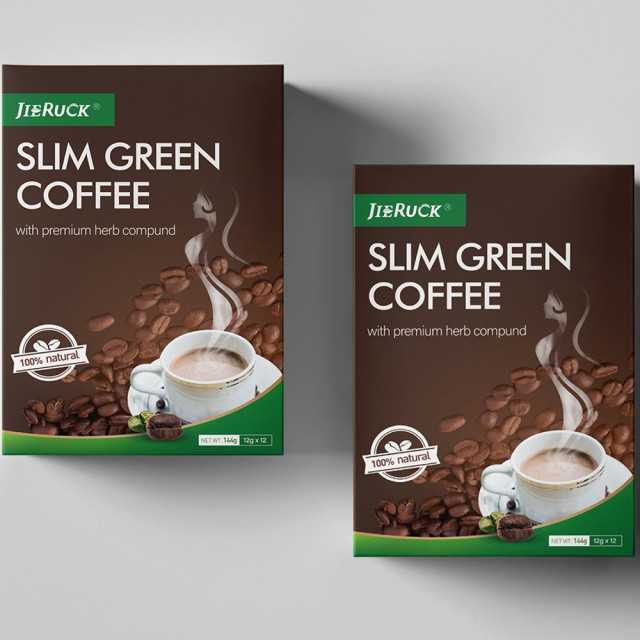 JieRuck Herbal Fat Loss Skinny Detox Slim Green Coffee With Ganoderma