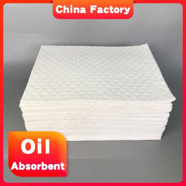 Marine oil spill materials mat oil absorbent pads