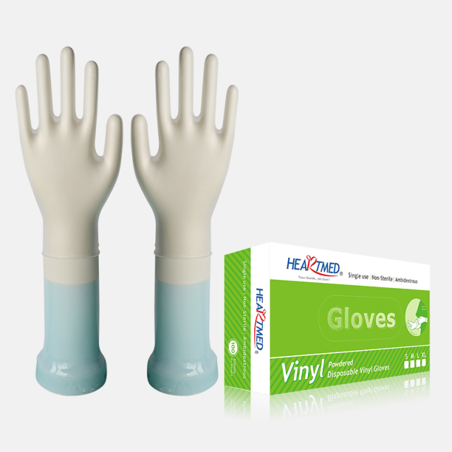 Pidegree Clear White Vinyl Gloves (Powder Free) - For Medical Examination, Personal Care, and Daily Use