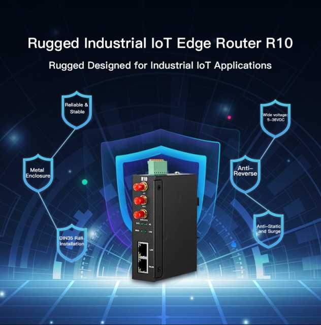 Industrial Edge Router with Wifi, GPS, and Ethernet - BLIIOT R10