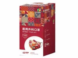 Red Color Minority Style 3 Ply Disposable Medical Face Mask