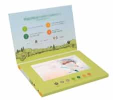 7 inch LCD video brochure card for business advertising