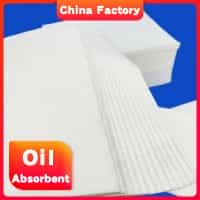 Oil absorbent cloth spill set oil absorbent pads