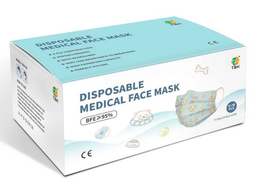 Cartoon Style Disposable Medical Face Mask - Protection for Daily Epidemic Prevention