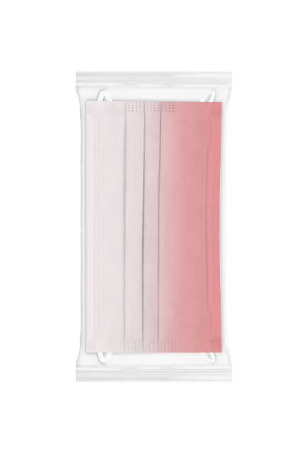 Type I Medical Disposable Mask Red Gradient