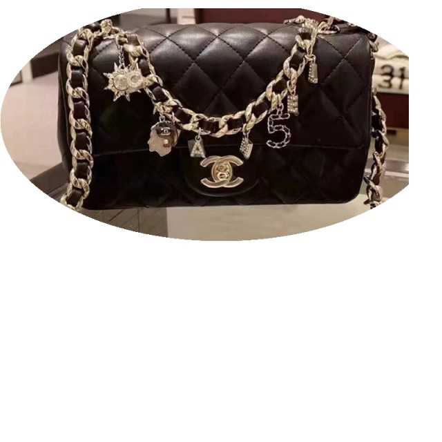 Chic Diamond Chain & Shoulder Messenger Bag - By Monisa Handbags