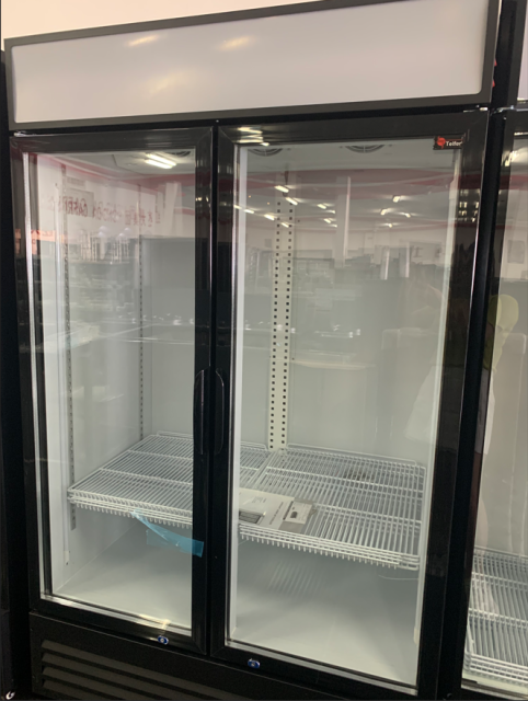 Commercial 2 Glass Door Refrigerator - SS-P1000WB-B | Telfer