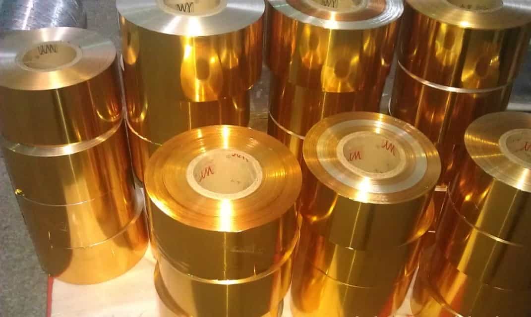 8011  gold aluminium foil for chocolate coins wrapping