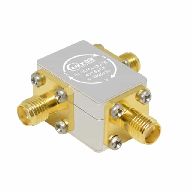 C Band 4.7 to 5.2GHz RF Coaxial Isolator Low Insertion Loss 0.35dB 60W