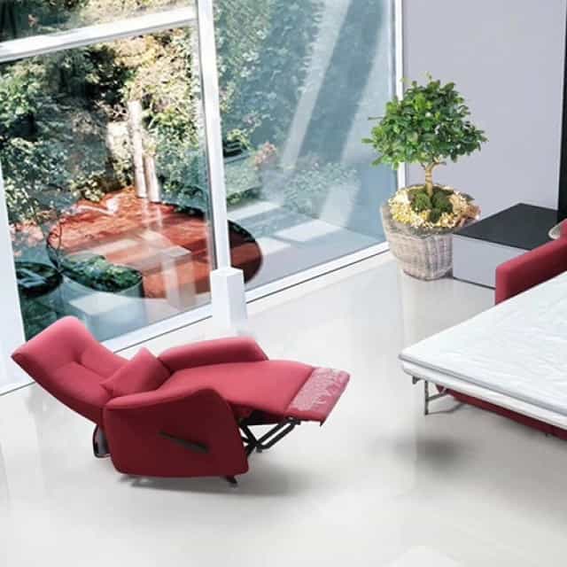 Capsule Sofa Leisure Manual Function Fabric Single Chair