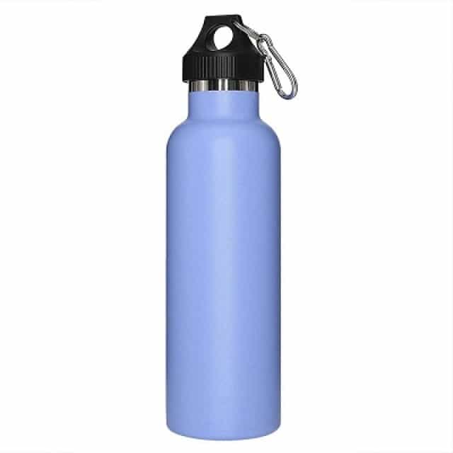 Insulated Outdoor Sports Water Bottles With Handle Carabiner Lid