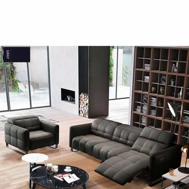 Italian-Style Electric Function Leather Space Capsule Sofa