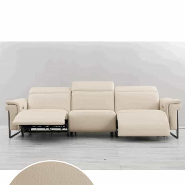 Minimalist First Layer Cowhide Leather Sofa